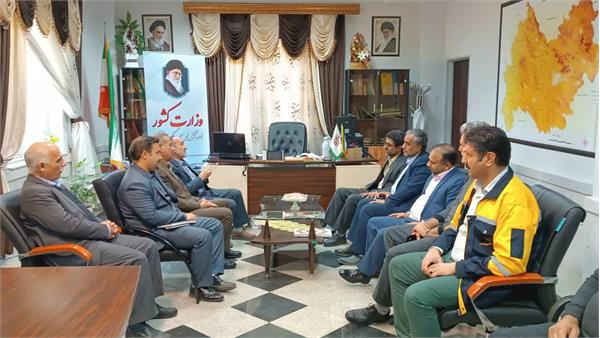 نشست مدیران مجموعه ارتباطات و فناوری اطلاعات با مدیرکل پدافند غیرعامل استانداری کرمانشاه