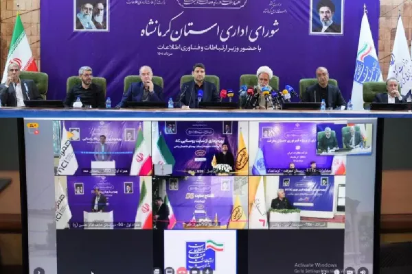 با حضور وزیر ارتباطات در شورای اداری استان کرمانشاه؛ ۲۰۶ پروژه ارتباطی استان کرمانشاه با اعتبار بیش از ۲ همت به بهره‌برداری رسید