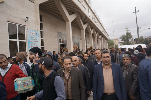 حضور کارکنان اداره کل ارتباطات و فناوری اطلاعات کرمانشاه در راهپیمایی 13 آبان 1397